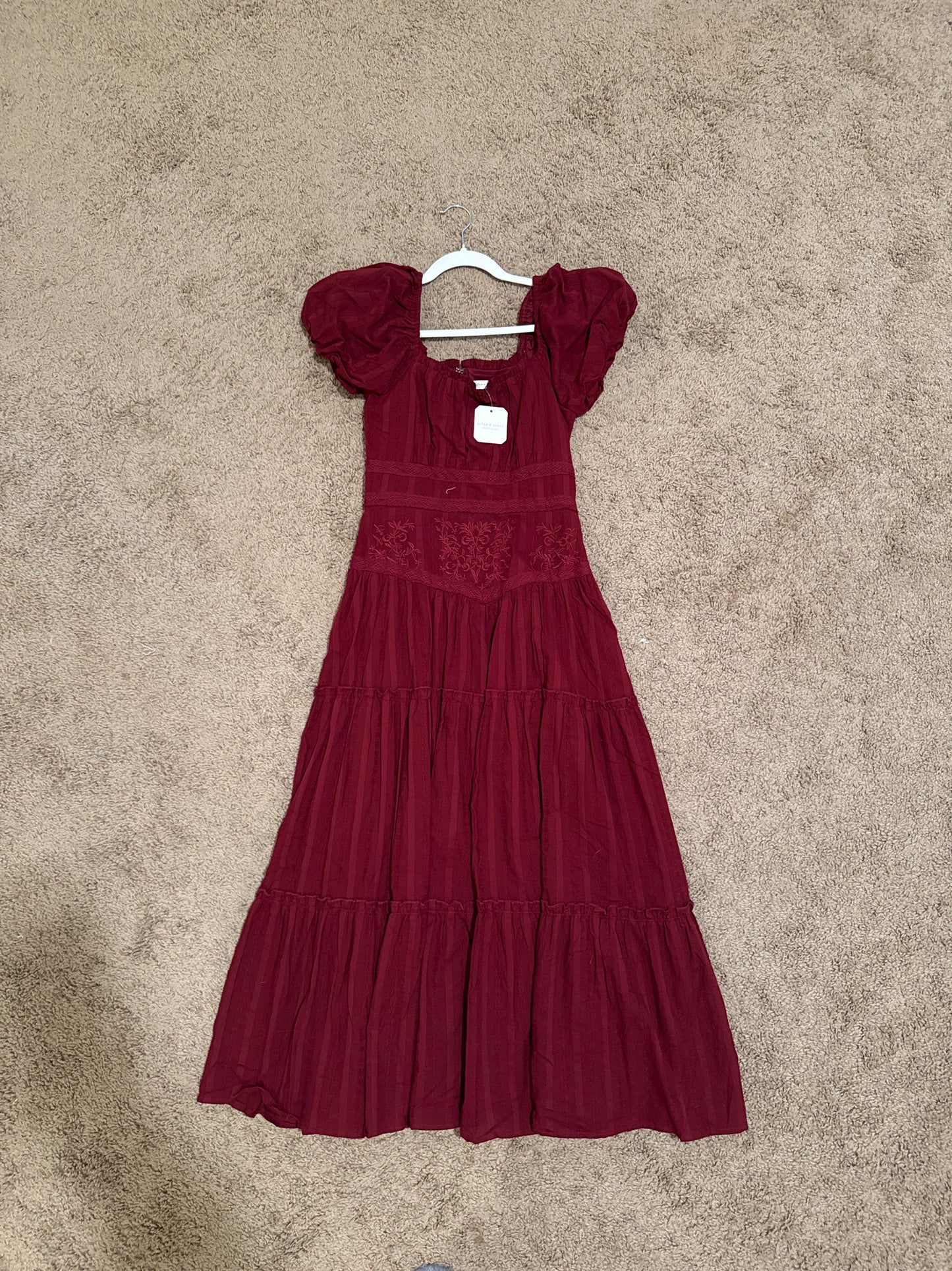 Altar’d State Burgundy Maxi Dress